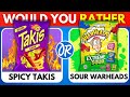 Would You Rather...? Spicy VS Sour JUNK FOOD Edition 🌶️🍋