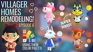 Colour matching VILLAGER HOMES EP6: Gayle, Fauna, Whitney and Ankha | ACNH - Animal Crossing