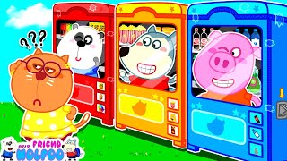 Wolfoo and Friends | Wolfoo Plays Last to Leave Vending Machine | Funny Stories For Kids