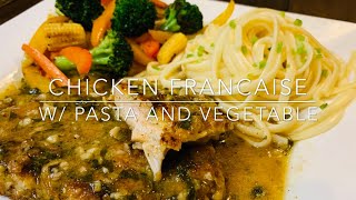 CHICKEN FRANCAISE W/ PASTA | CHICKEN FRANCAISE W/ VEGETABLE | EASY CHICKEN RECIPE | RUBY’S KITCHEN l