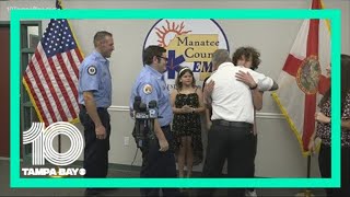 Manatee County teen reunites with first responders who saved his life