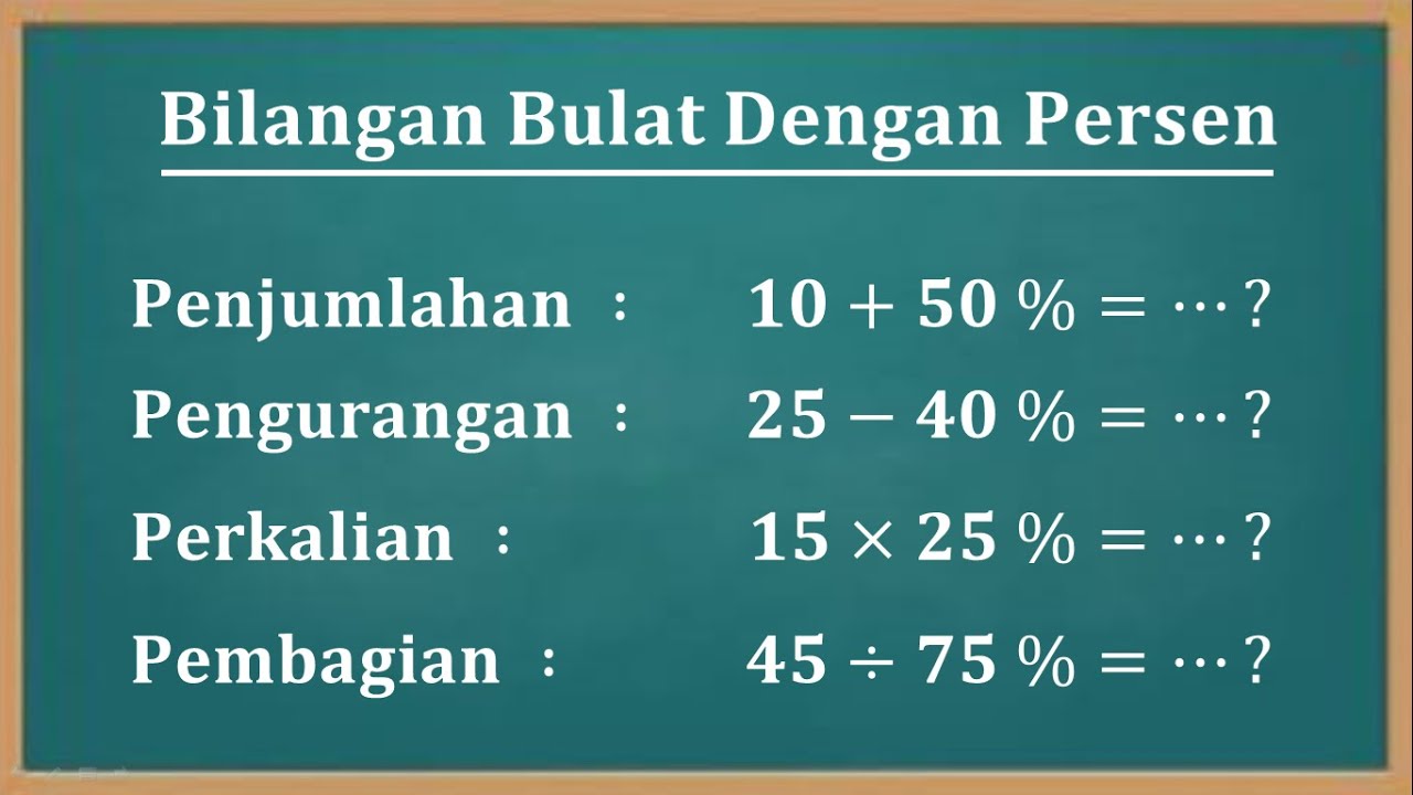 (LENGKAP) Cara Mudah Penjumlahan Pengurangan Perkalian Dan Pembagian ...