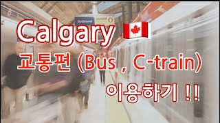 캐나다 캘거리의 대중교통 [ Calgary transit / 버스 / 씨트레인 / 먼슬리패스 ]