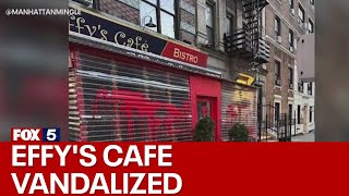 Effy's cafe vandalized