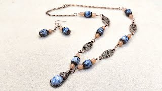 Tranquil Tides jewelry set with Bargain Bead Box
