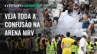 Galo x Flamengo: veja CONFUSÃO na Arena MRV durante e após a partida