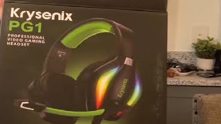 Krysenix PG1 Gaming Headset with AI Stereo Microphone Sound, Computer Headset Review