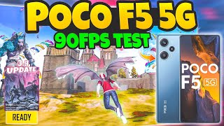 🔥Poco F5 5G BGMI 90fps ( Crimson Moon 3.4 ) Test with Fps Meter : SD 7+ Gen 2