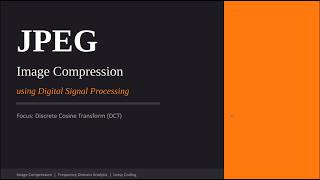 JPEG Image Compression using DCT