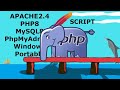 Script to Install Apache, PHP, MySQL and phpMyAdmin portable on windows easy