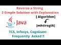 Java Program to Reverse a String | TCS, Infosys, Cognizant Frequently Asked Question 😲