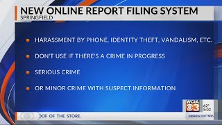 Springfield Police announce new online report filing system