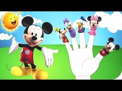 Disney Finger Family Mickey Mouse Nursery Rhyme - YouTube