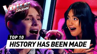 Talents making HISTORY on The Voice with their incredible Blind Auditions