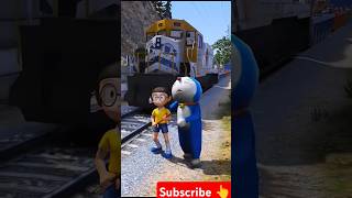 DORAEMON FATHER KIDNEP IN TRAIN BUT NOBITA SAVE 😭❤️ #gta5 #shorts #shortsfeed #viral #trending #fyp