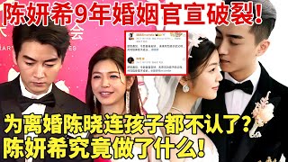 陈妍希9年婚姻官宣破裂！拒绝参加岳父葬礼,为离婚陈晓连孩子都不认了？陈妍希究竟做了什么！原来10年前早有预兆！【现场调查】 #陈晓 #陈妍希 #陈晓陈妍希官宣离婚