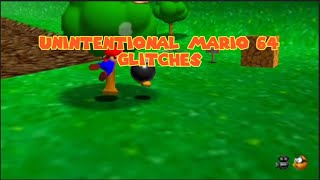 Accidental Mario 64 Glitches Compilation