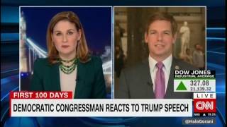 Rep. Swalwell on CNN International discussing Trump's address