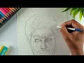 pushpa 2 drawing step by step allu arjun outline tutorial