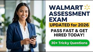 How To Pass The Walmart Assessment Test 2026 | Updated Answers To Get Hired Immediately