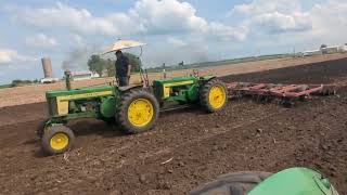 Plowing and disking at the Threshermen's Reunion in Pontiac Illinois 2024