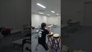 和太鼓　締め太鼓2台打ち #taiko #Shorts