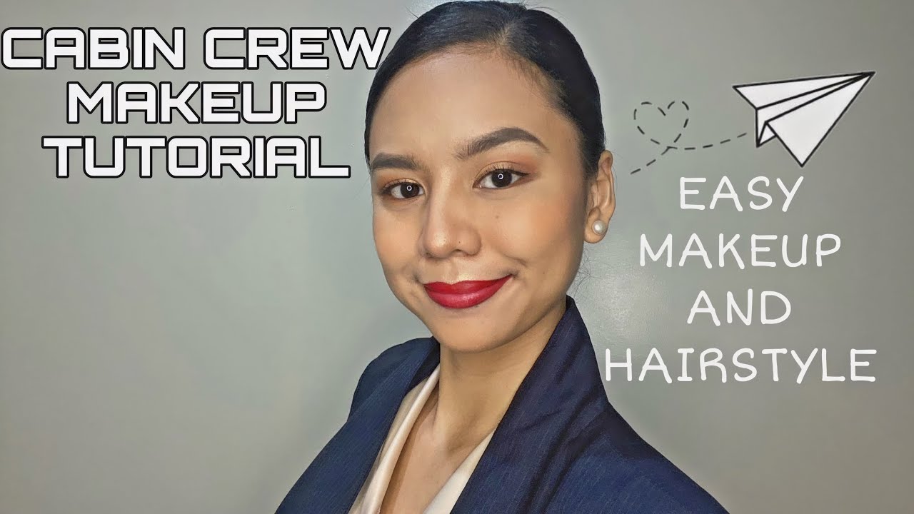 FLIGHT ATTENDANT JOB INTERVIEW MAKEUP TUTORIAL | EASY MAKE UP AND ...