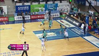 2018 WKBL 여자프로농구 - 점수는 ‘두 배’ 이상! 여전히 앞서는 삼성생명. 20180223