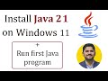 How to Install Java JDK 21 on Windows 11