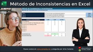 Método de Consistencias e Inconsistencias en Excel