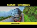 MANGALURU to CHIKKAMAGALURU bus journey by CHARMADI GHAT | KSRTC SARIGE BUS
