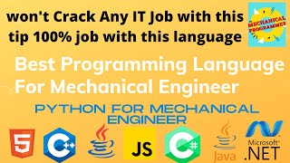 Best Programming Language For Mechanical Engineers ||Top 3 Top 5 || mechanical programming || coding