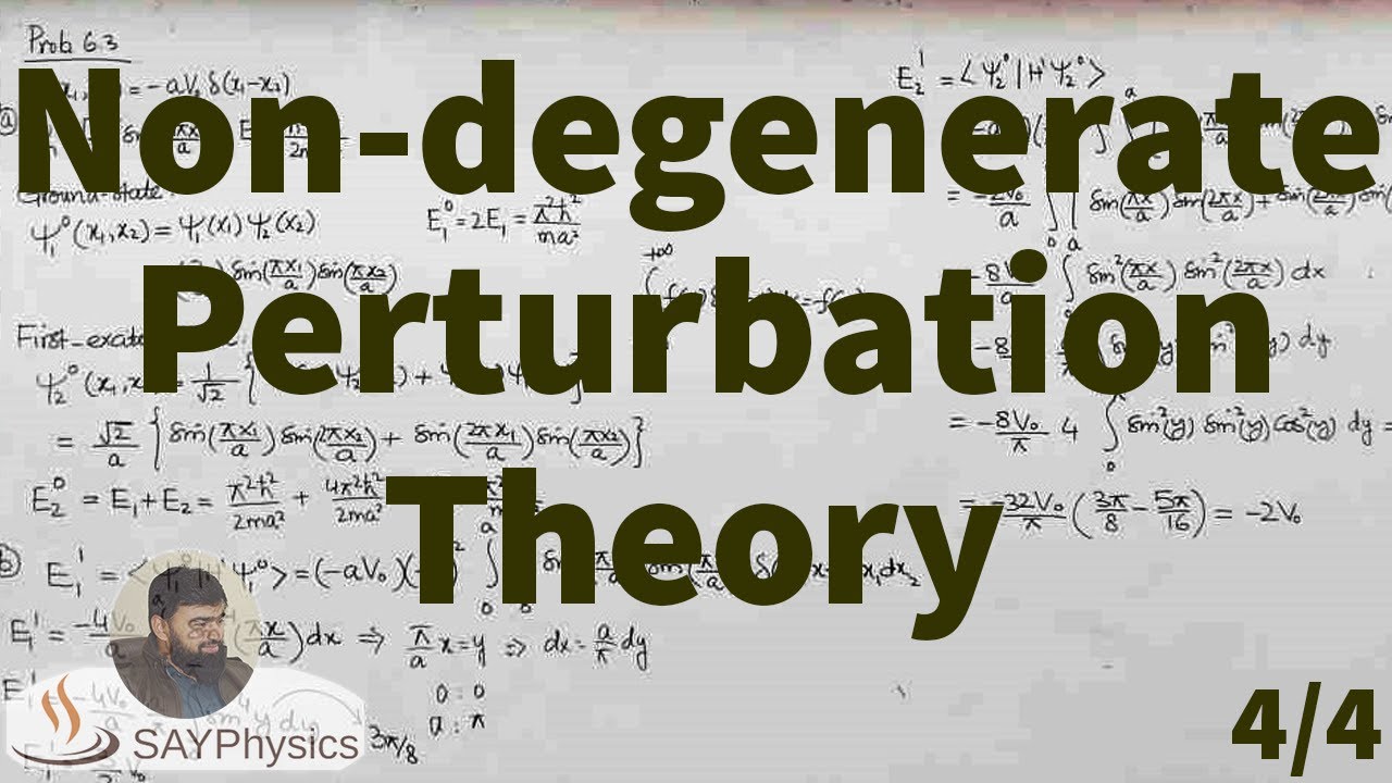 L55.4 Time Independent Non-degenerate Perturbation Theory- Problems ...