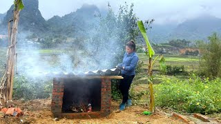 Mai alone completed the trash pit - A girl's journey alone in the wild