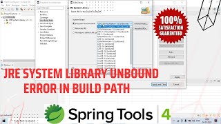 How to Fix JRE system library unbound error in build Path 2023 Run First Java Program | Java 20
