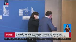 FLORIN CITU S-A INTALNIT CU OFICIALII EUROPENI LA BRUXELLES PE TEMA PNRR-ULUI_Stiri B1_13 mai 2021