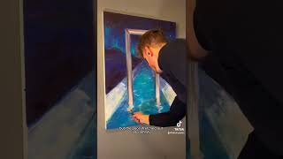 Painting an Infinity Pool from a Dream #art #painting #oilpainting #processvideo