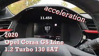 2020 Opel Corsa GS Line 1.2 Turbo 130 8AT - acceleration | autofilou