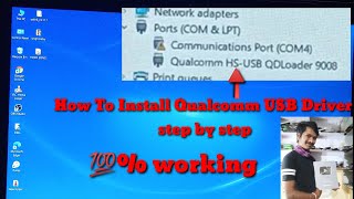 how to install Qualcomm USB driver 64bit 32bit