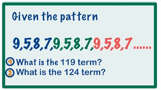 How to find the term of a repeating sequence.