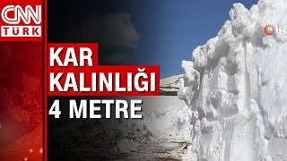 Gümüşhane'de karla mücadele devam ediyor