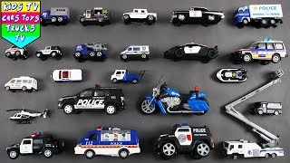 Learn Types Of Police Vehicles For Children | Toy Video