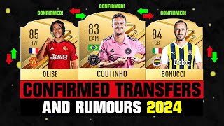 FIFA 24 | NEW CONFIRMED TRANSFERS & RUMOURS! 🤪🔥 ft. Coutinho, Olise, Bonucci... etc