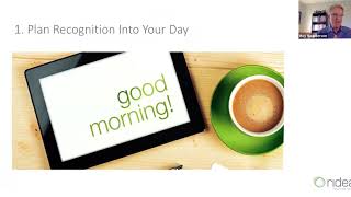 Roy Saunderson  Webinar How to make time for Recognition (Highlights)