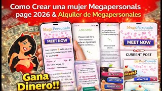 Como Crear una de mujer Megapersonals 2026 ll How to Create Mega Personal 2026 ll #Megapersonals