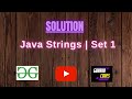 Java Strings | Set 1  || GFG Coding || 100% Test Cases Passed || gorakhcodes