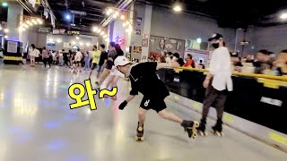 💥와~ 보는 재미가 쏠쏠네요💥 #롤러스케이트 #rollerskating #롤러장 #운동 #삼성갤럭시 #다이어트 #추억 #유로댄스 #shorts