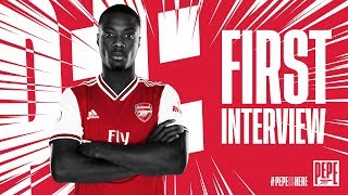 Nicolas Pepe's first Arsenal interview