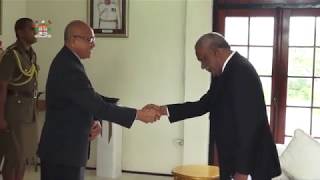 Fijian President receives credential from the High Commissioner of Vanuatu