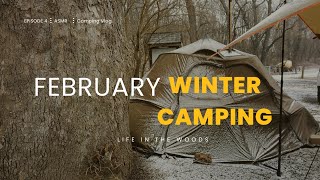 Life in the woods EP 4 | Winter camping | West Virginia | Pomoly Hot tent | ASMR | 4K